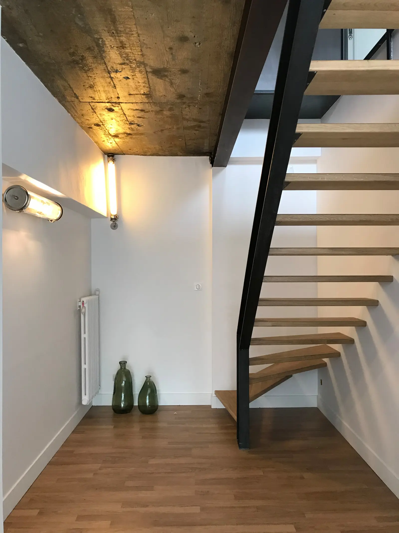 Second escalier métallique sur-mesure du triplex