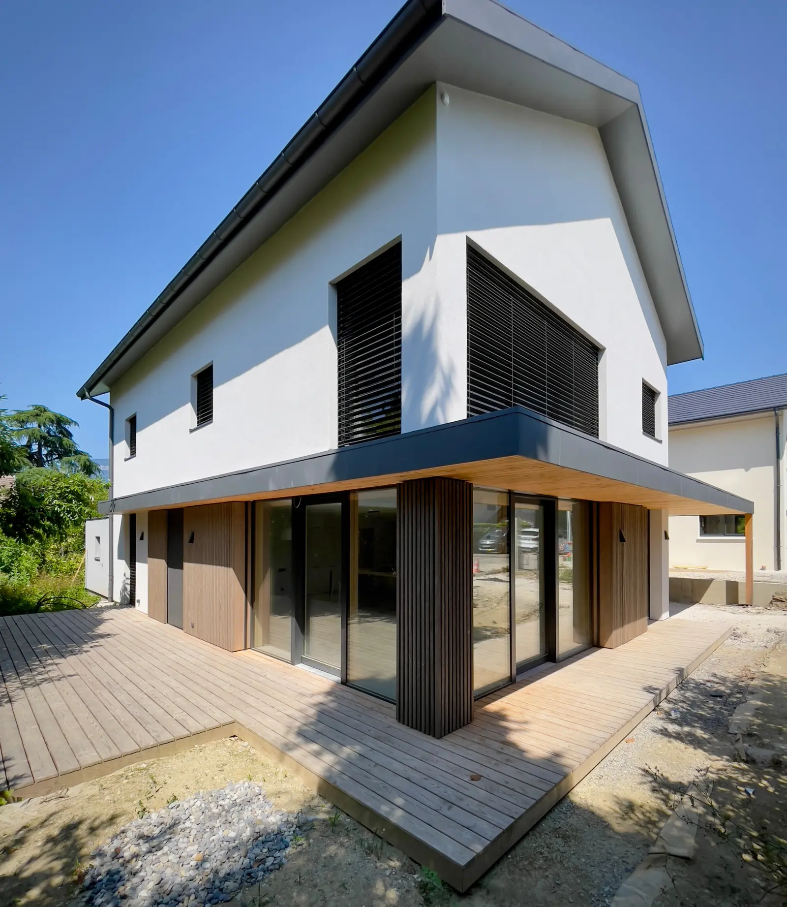 Maison passive de Chambéry, vue intérieure de l'espace de vie