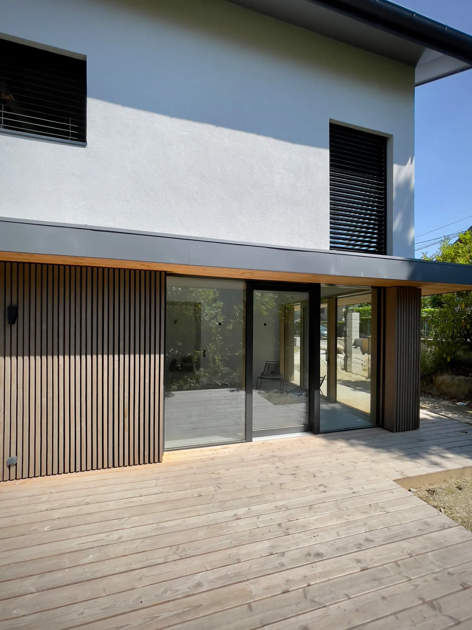 Maison passive de Chambéry, vue d'ensemble du projet en ossature bois